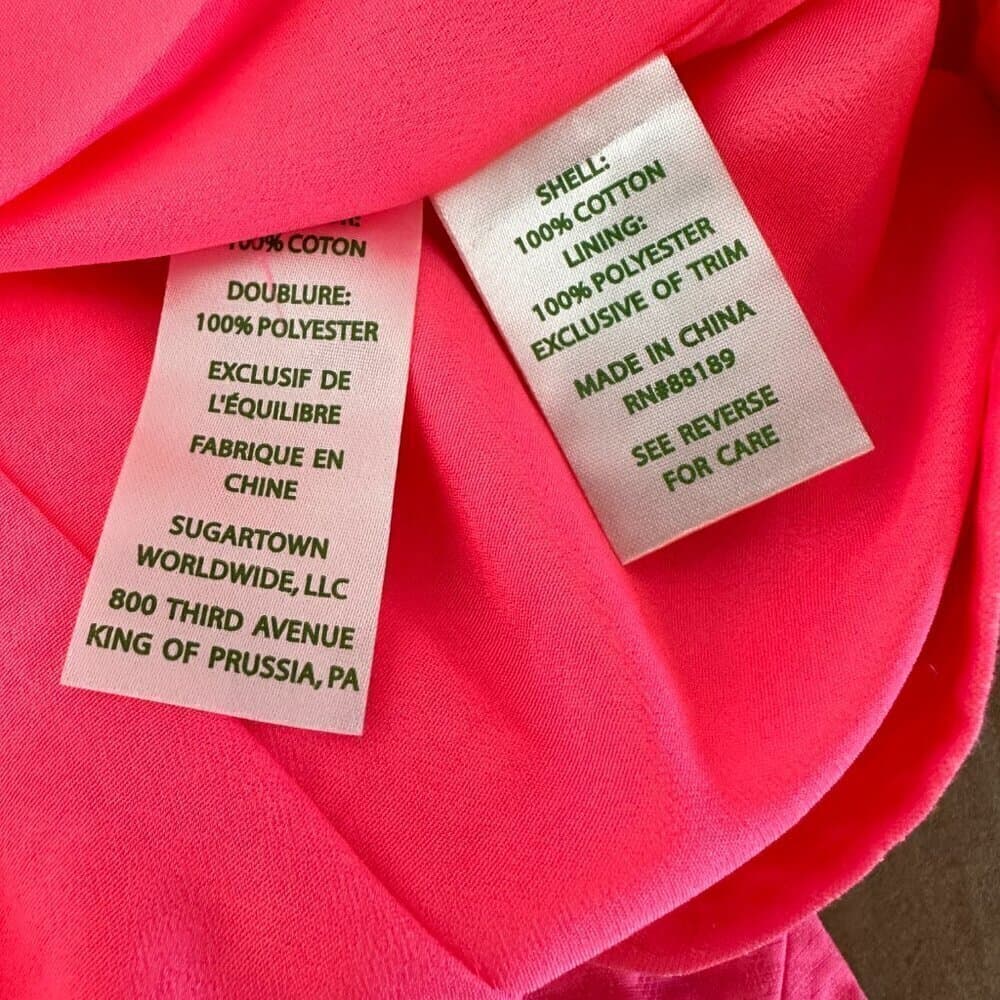 Lilly Pulitzer Junie Shift Dress Coral Reef Hot Pink Gold Mini Size 00 NEW - Thumbnail 8