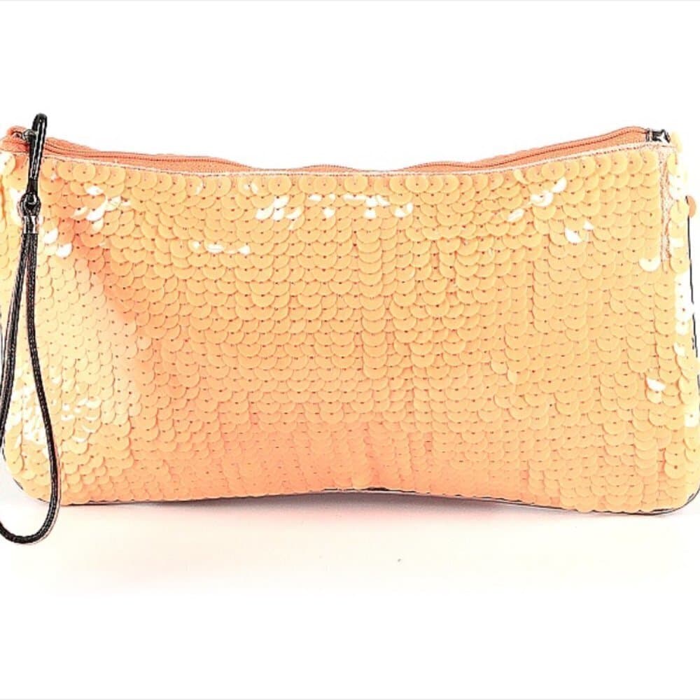 Loft Ann Taylor Orange & Tan Wristlet - Thumbnail 2