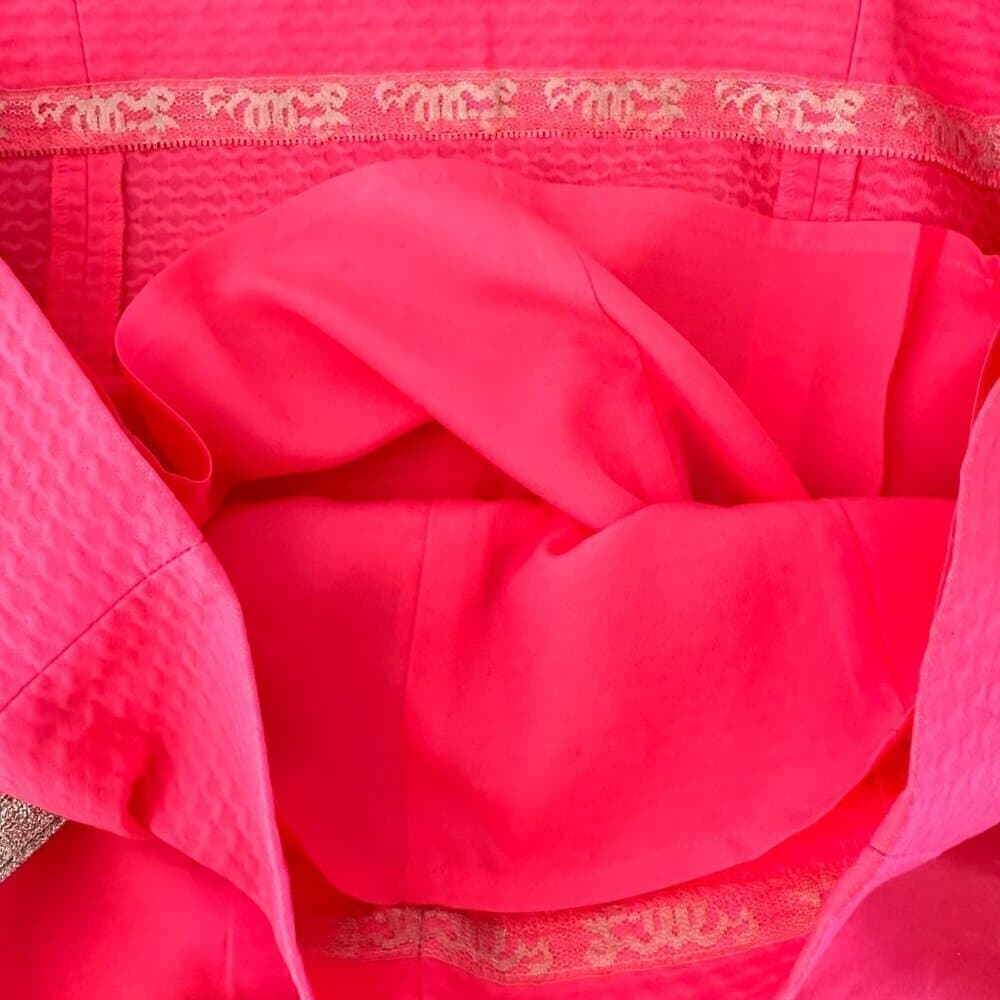 Lilly Pulitzer Junie Shift Dress Coral Reef Hot Pink Gold Mini Size 00 NEW - Thumbnail 7