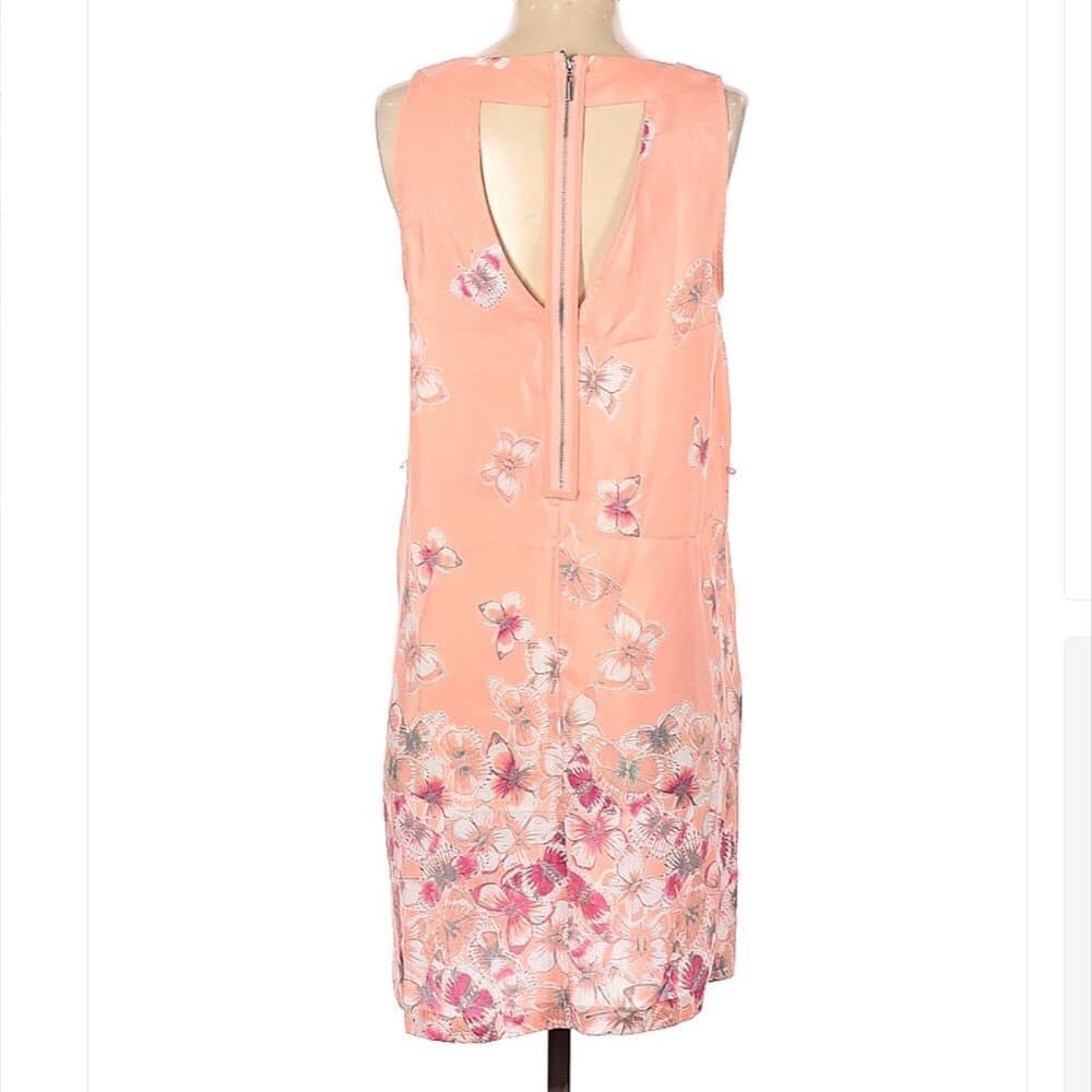 New York & Company Y2K Floral Butterflies Sleeveless Dress Size S - Thumbnail 2