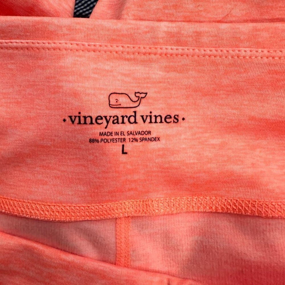 Vineyard Vines Heather Orange Leggings NWT Size L - Thumbnail 4
