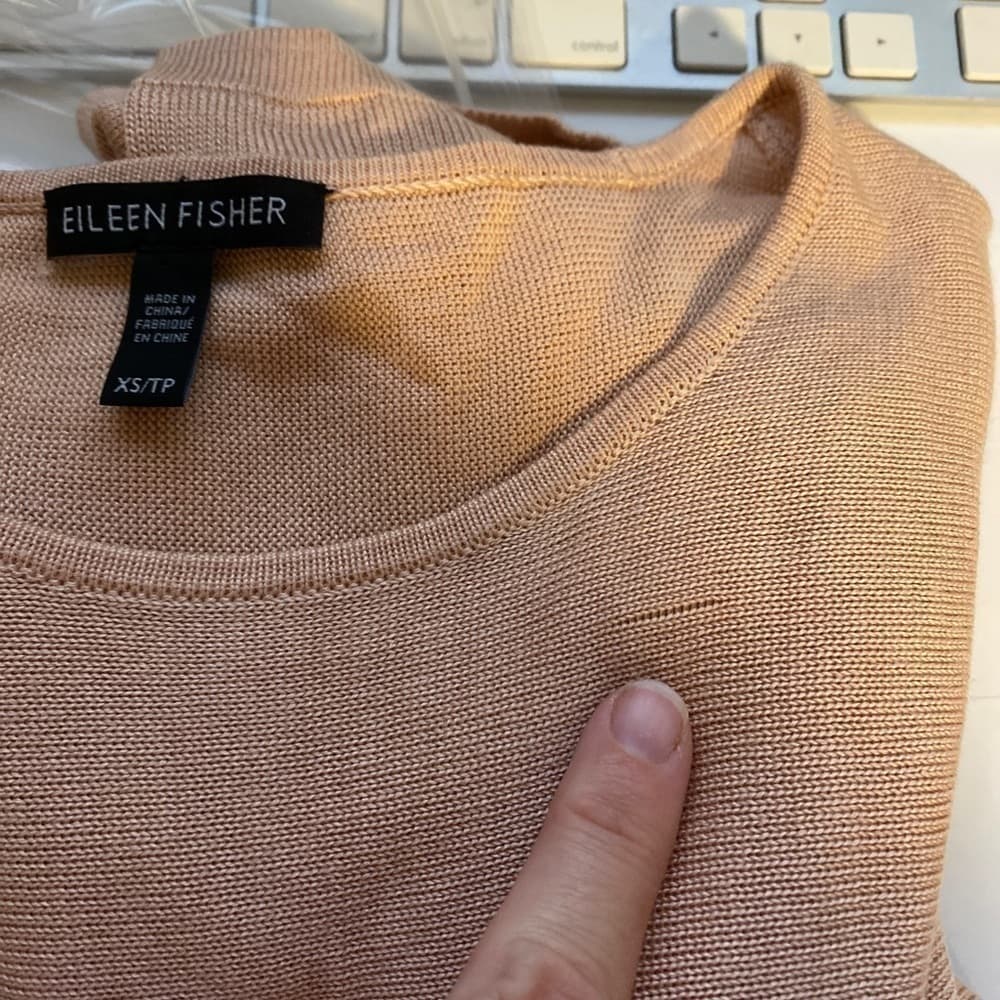 Eileen Fisher Pullover Orange Sweater Size XS - Thumbnail 4