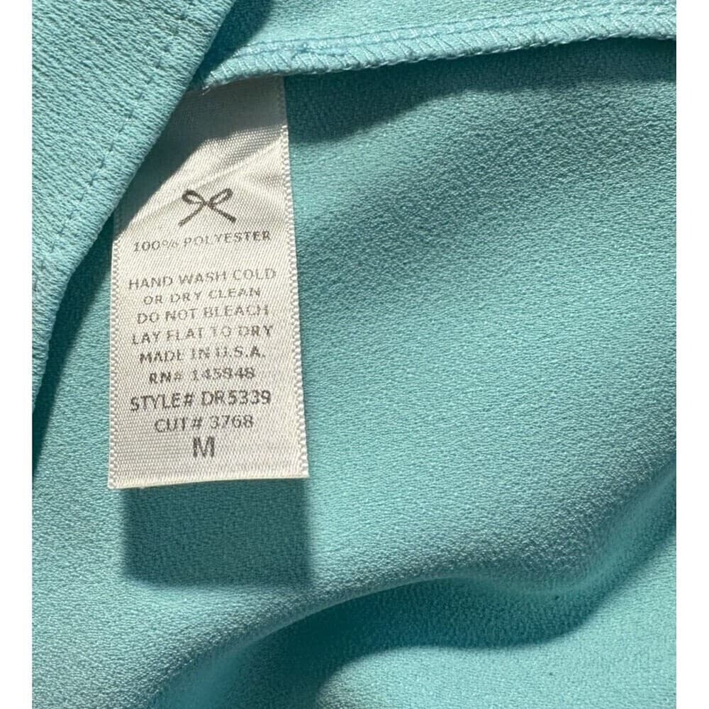Everly Green V-Neck Office Work Beachy Sleeveless Dress Size M - Thumbnail 6