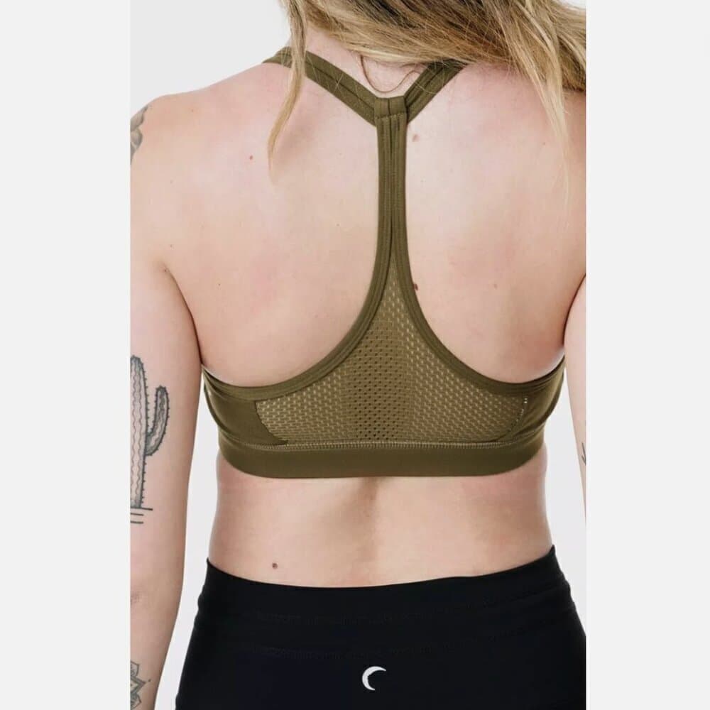 Zyia Grid olive green sports bra athletic Size S - Thumbnail 2