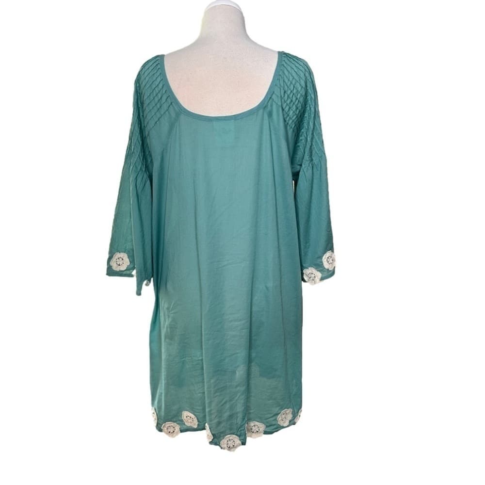 Anthropologie Mermaid Doily Cover Up Lightweight Dress Size L Summer Beach Boho - Thumbnail 4