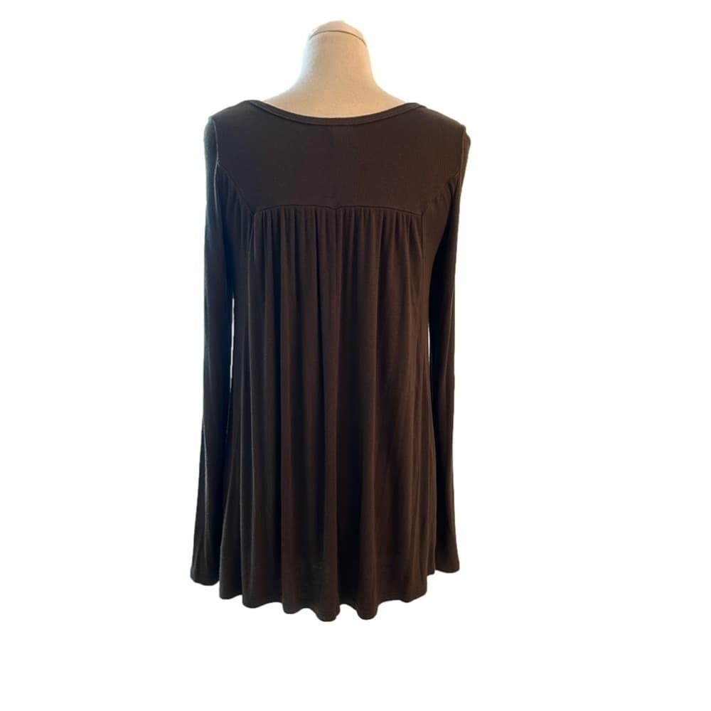 WE The Free Green Long Sleeve Gathered TopSize S - Thumbnail 3