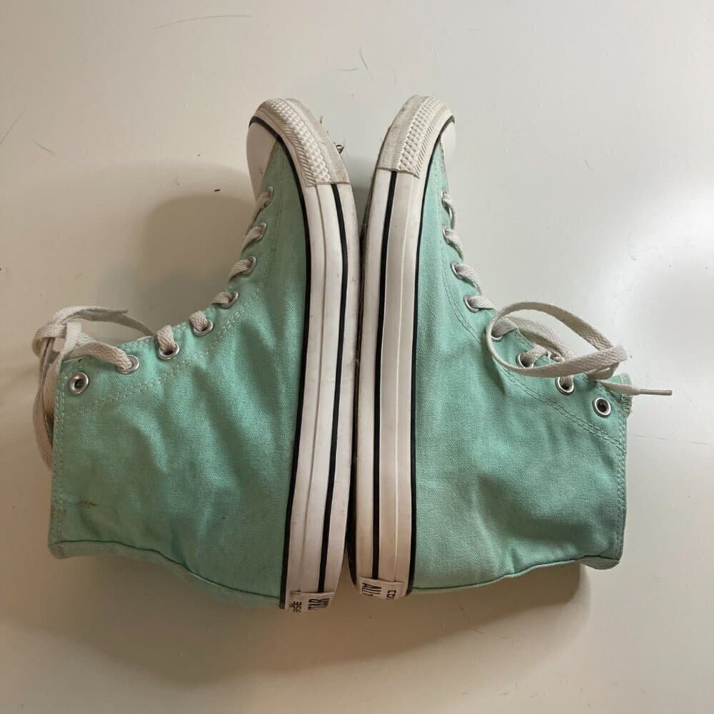 Converse Chuck Taylor All star High Tops Women Sz 12 Men Sz 10 Mint Green - Thumbnail 5