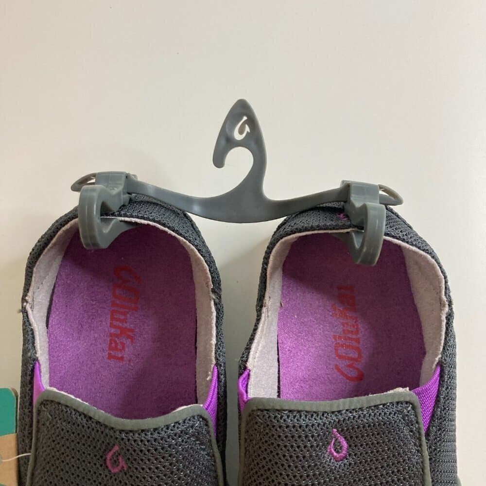 Olukai Nohea Gray Mesh Girls Slip On Comfort Casual Shoes Loafers Size 12 NEW - Thumbnail 2