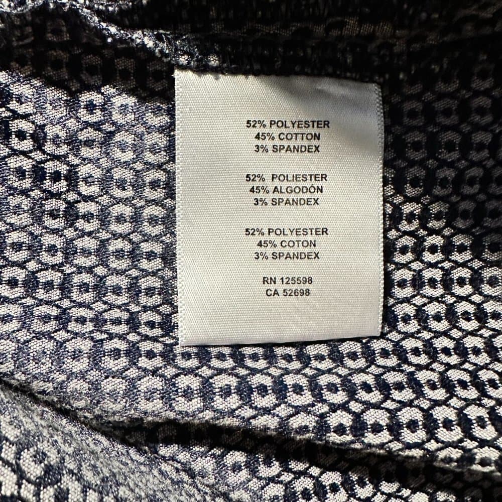 ELLEN Tracy Gray & Navy Blue Side Zip Stretch Dress Pants Size 14 - Thumbnail 4