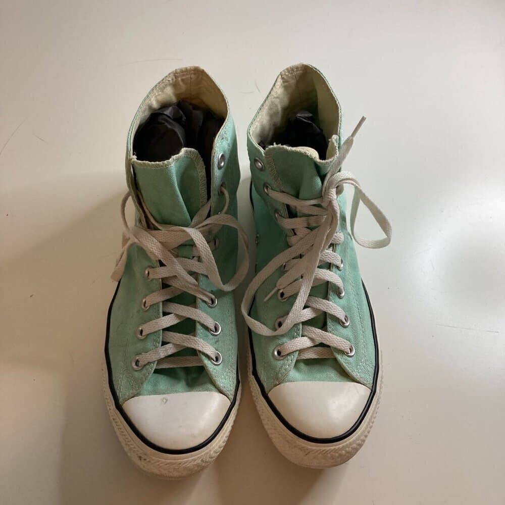 Converse Chuck Taylor All star High Tops Women Sz 12 Men Sz 10 Mint Green - Thumbnail 3