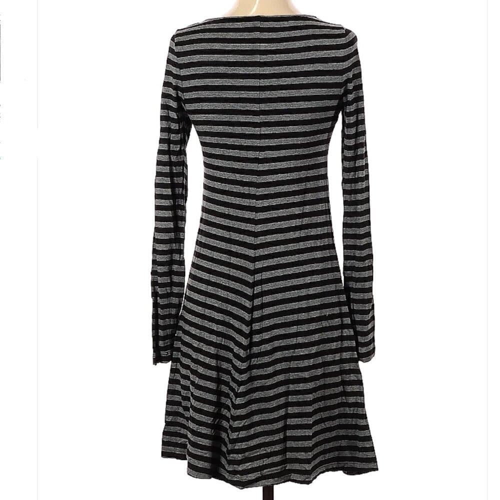 EXPRESS Gray & Black Long Sleeve Casual Dress Size XS - Thumbnail 2