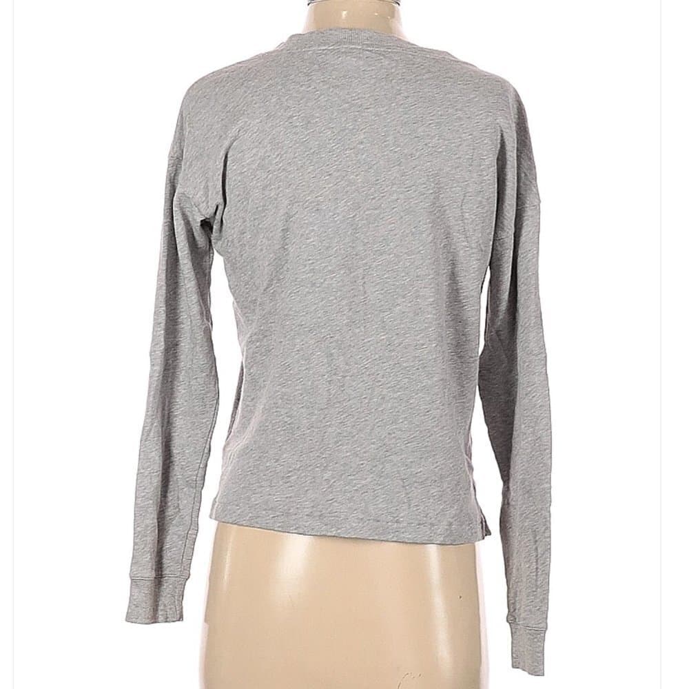 LAUREN by Ralph Lauren Gray Embellished Sweatshirt Size XS - Thumbnail 2