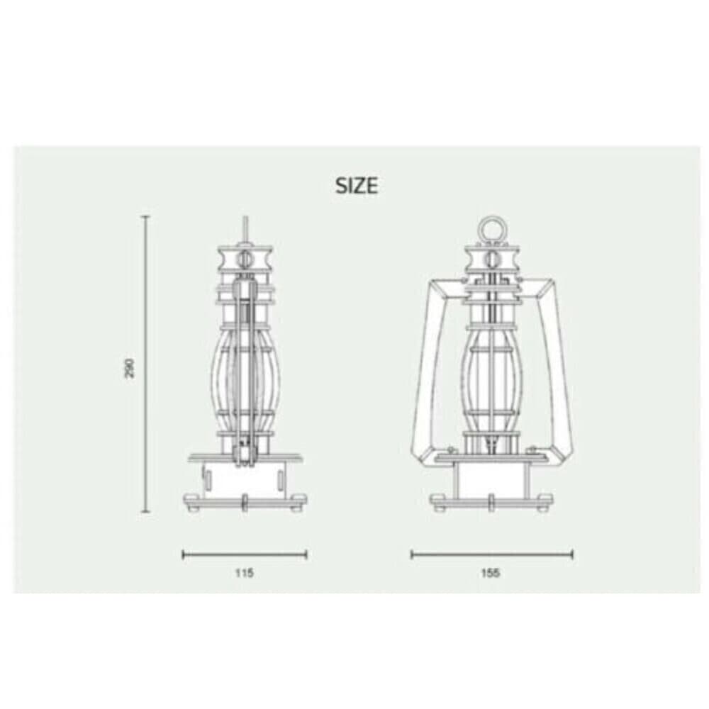 [woodsum] LED Retro Vintage DIY Wood Lamp-W /Self Assembly Kit - Home Decor - Thumbnail 10