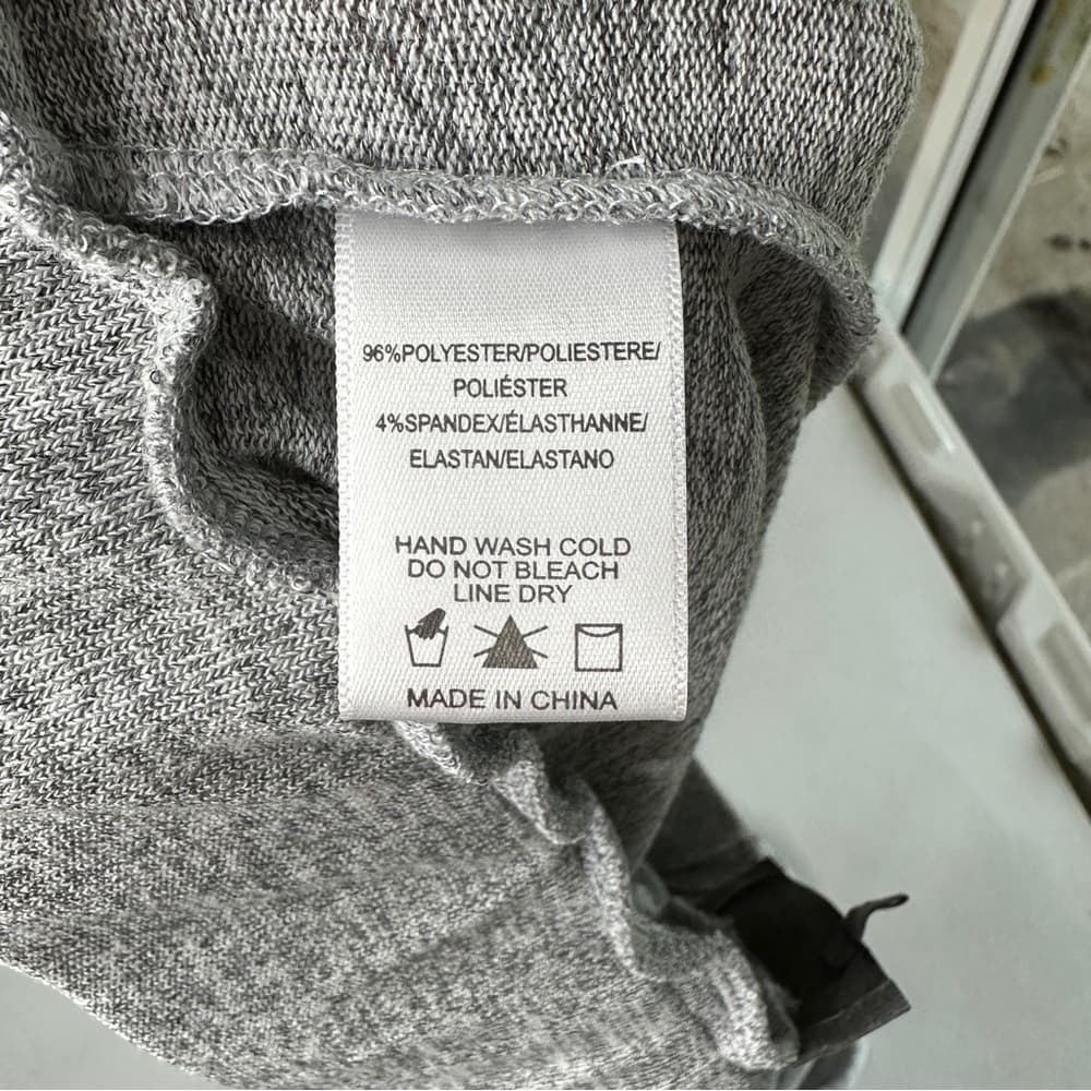 Anthro Sunday in Brooklyn Ruffle Hem Knit Gray Drawstring Pull On Joggers Size M - Thumbnail 8