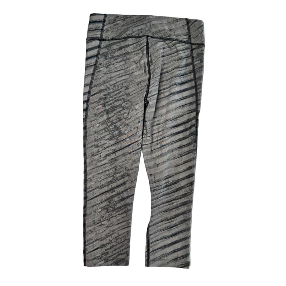 UNDER Armour Gray & Black Compression Crop Leggings Size S - Thumbnail 3