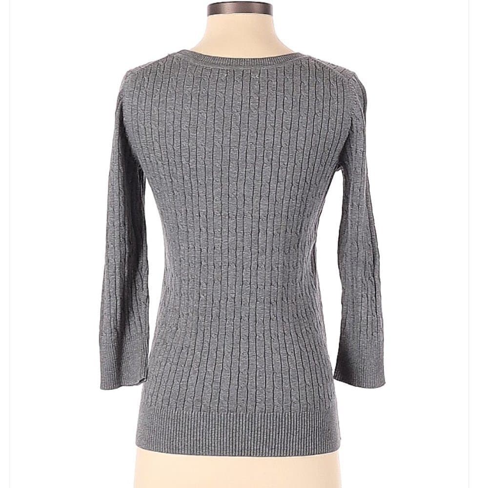 BASS Gray Pullover Sweater Size XS - Thumbnail 2