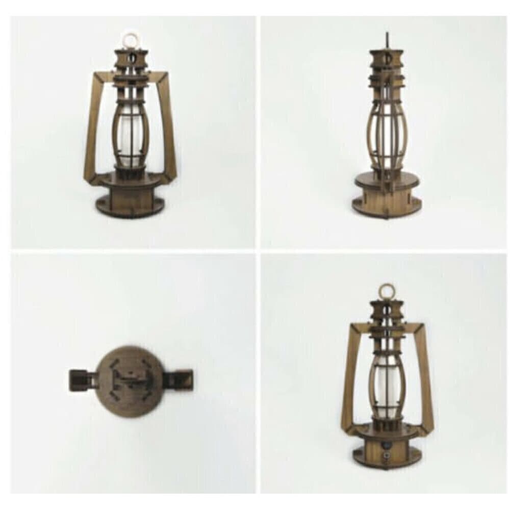 [woodsum] LED Retro Vintage DIY Wood Lamp-W /Self Assembly Kit - Home Decor - Thumbnail 5