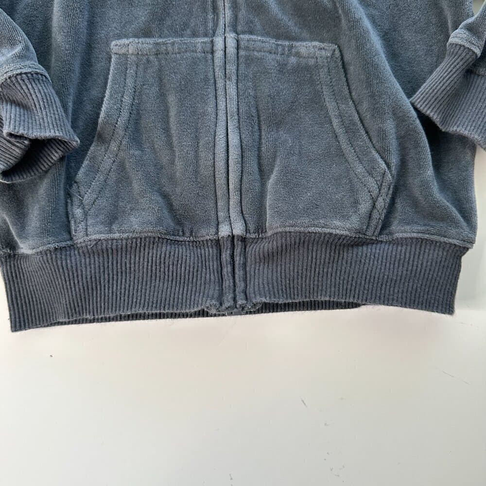 Nike Retro Terry Cloth Zip Up Hoodie Size 3 - Thumbnail 3