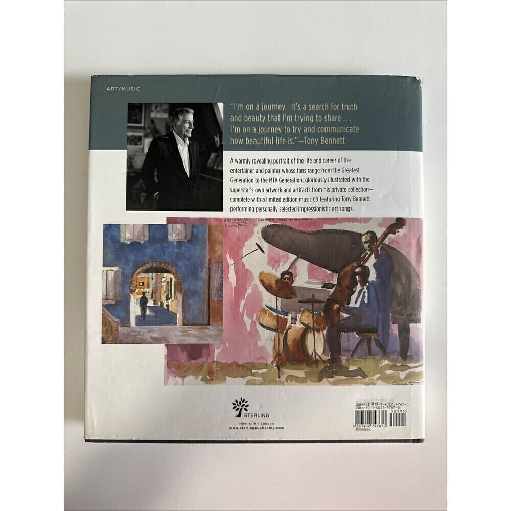 Tony Bennett In The Studio Life Art Music Painting Painter Hardcover w/CD (SEE) - Thumbnail 4