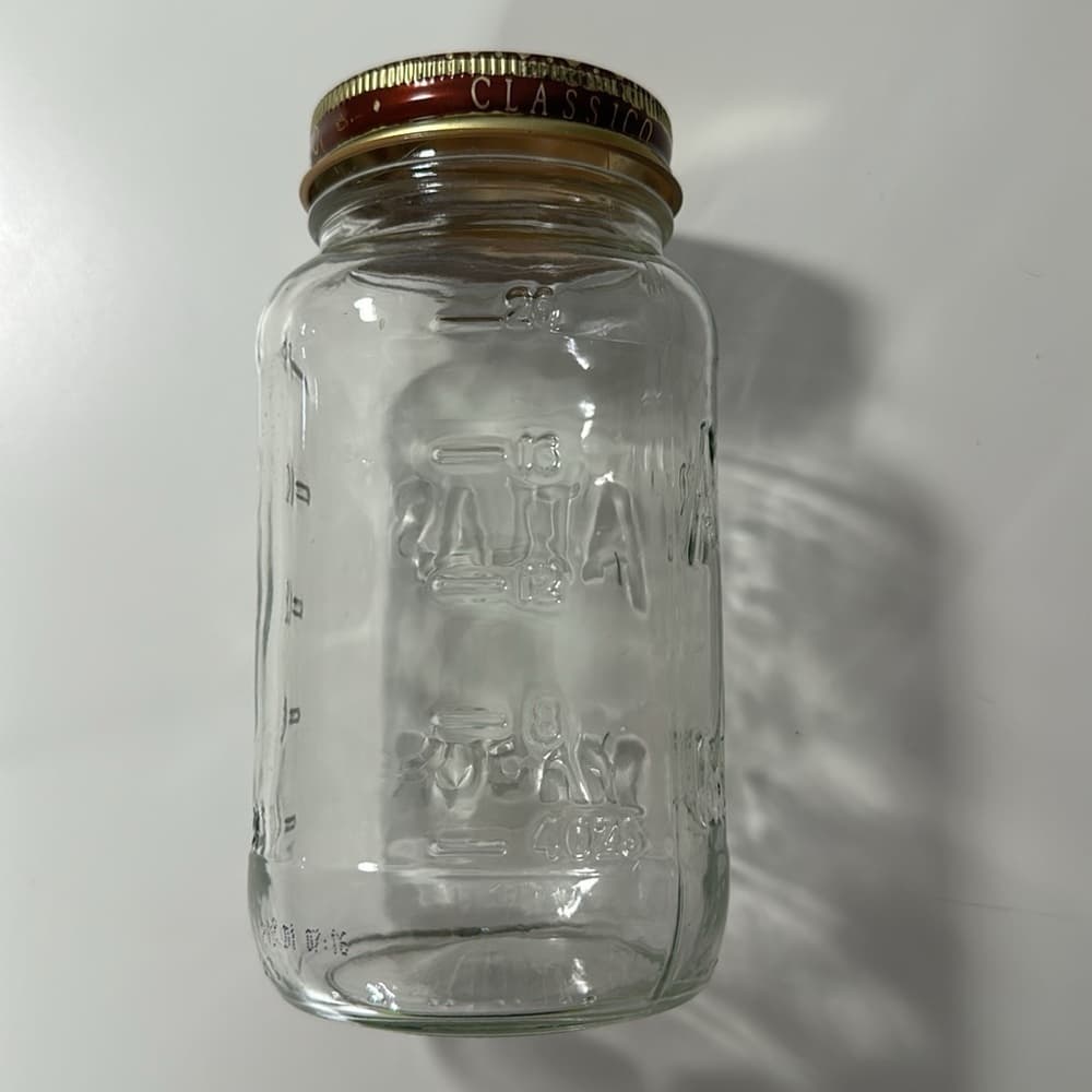 Atlas Mason Jar Square w/ Metal Twist Lid Top Classico 6.5" Durable Strong Glass - Thumbnail 3