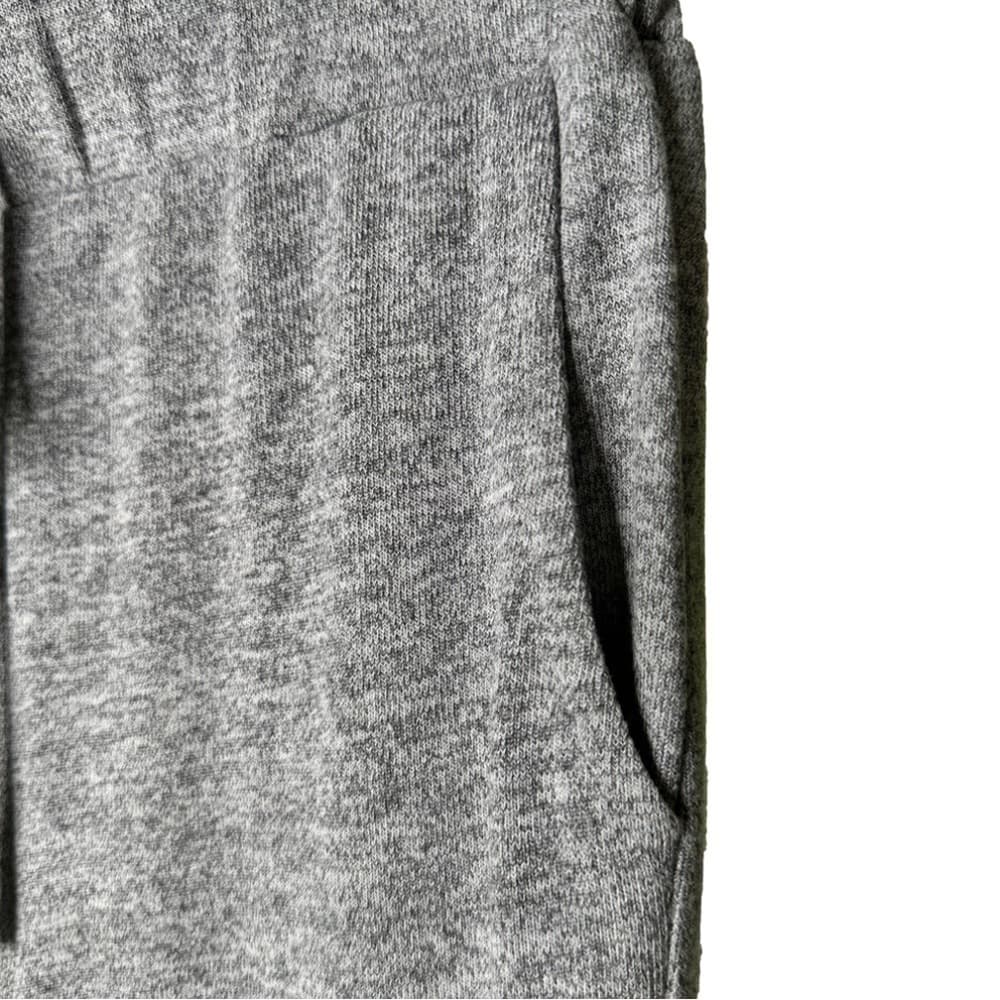 Anthro Sunday in Brooklyn Ruffle Hem Knit Gray Drawstring Pull On Joggers Size M - Thumbnail 3