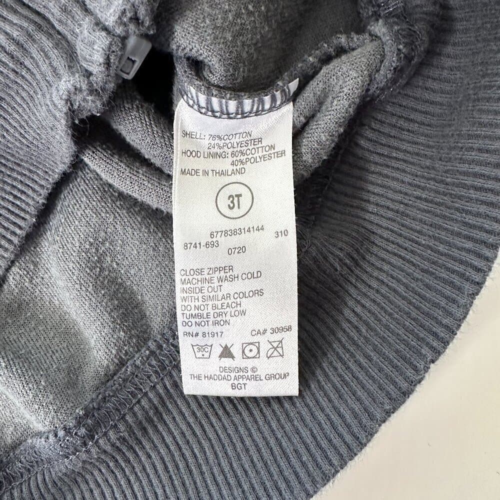 Nike Retro Terry Cloth Zip Up Hoodie Size 3 - Thumbnail 6