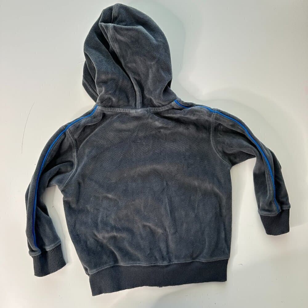 Nike Retro Terry Cloth Zip Up Hoodie Size 3 - Thumbnail 4
