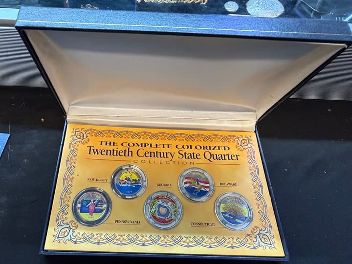 1999 - COLORIZED * STATE QUARTER COLLECTION ~ 5 QUARTERS - 1st YEAR - Thumbnail 2