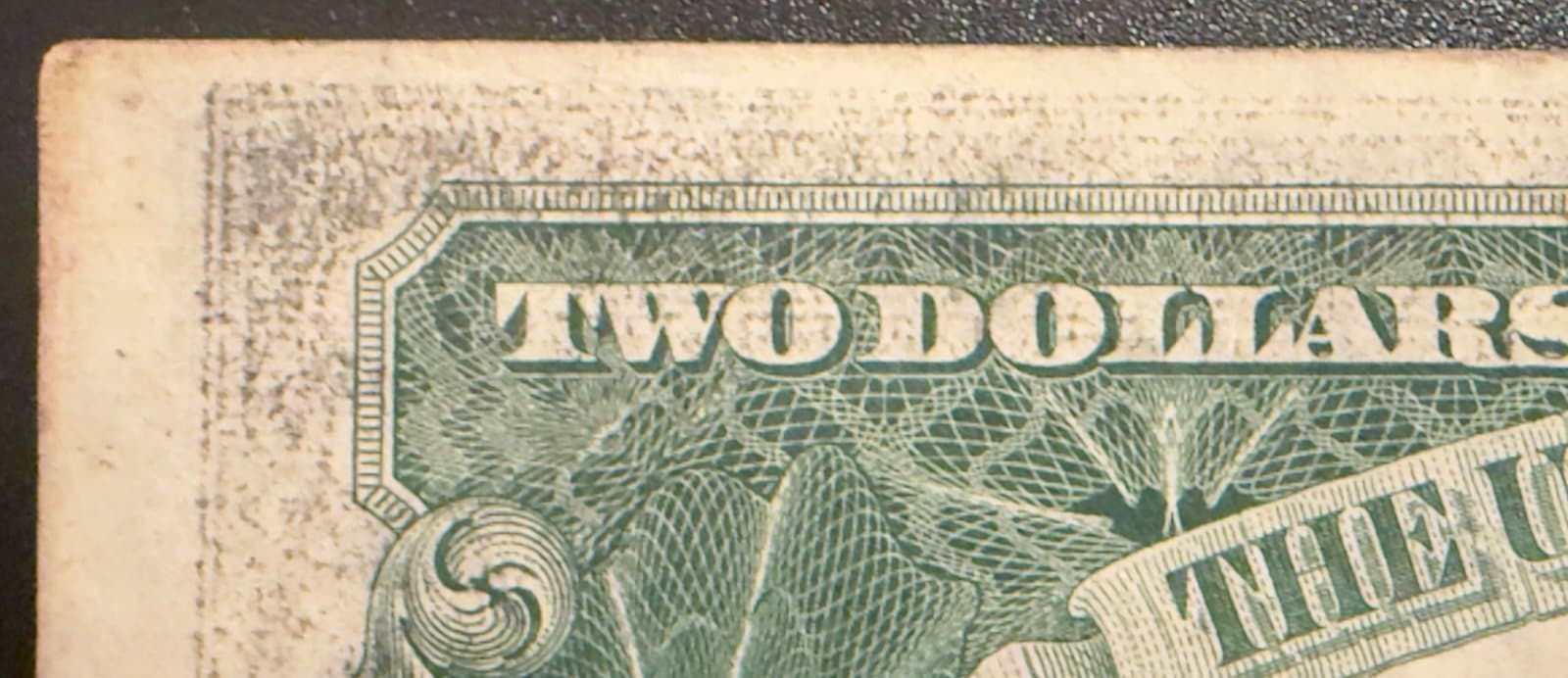 Title: 1928-G $2 Red Seal Note w/ Reverse Ink Transfer - Thumbnail 8