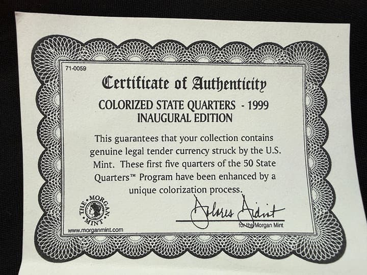 1999 Colorized State Quarters - Thumbnail 3