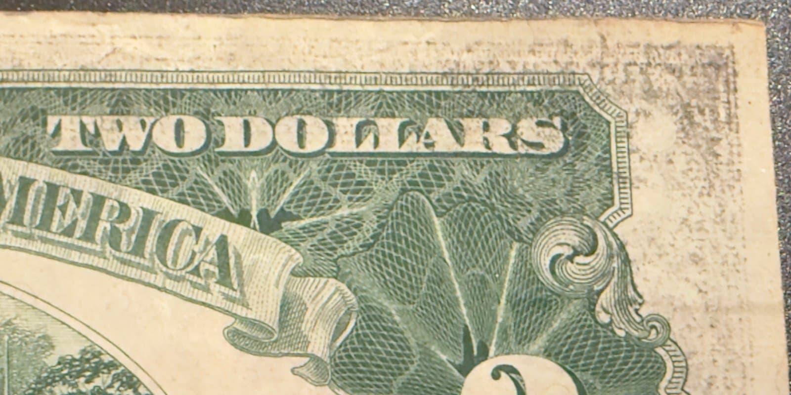 Title: 1928-G $2 Red Seal Note w/ Reverse Ink Transfer - Thumbnail 9