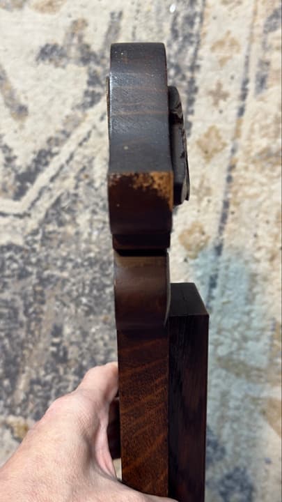 Antique Edwardian Carved Oak Banjo Barometer & Thermometer | John Barker & Co. - Thumbnail 4