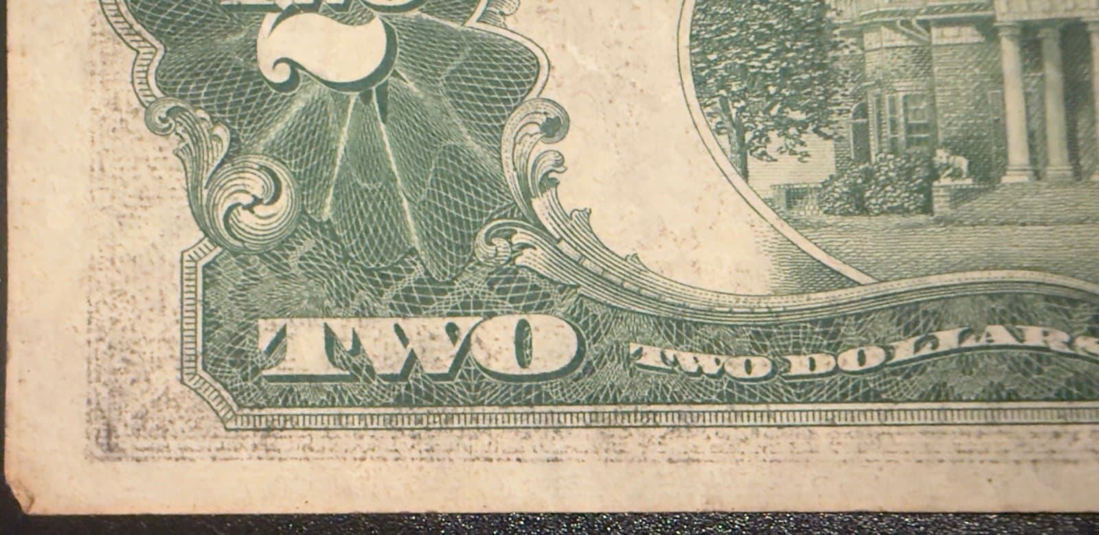 Title: 1928-G $2 Red Seal Note w/ Reverse Ink Transfer - Thumbnail 7