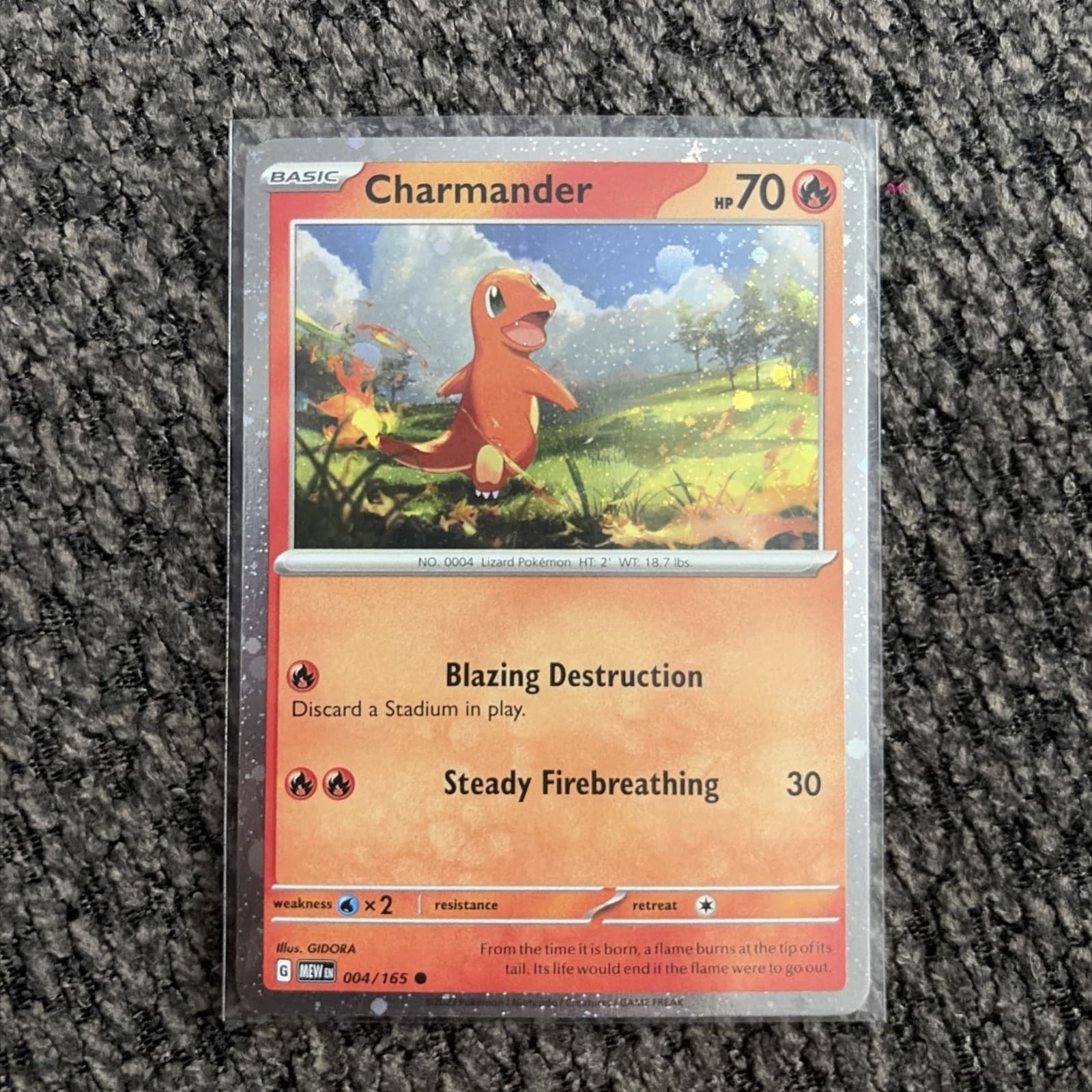 Pokémon TCG Charmander 004/165 COSMOS HOLO Mint-NM - Thumbnail 2
