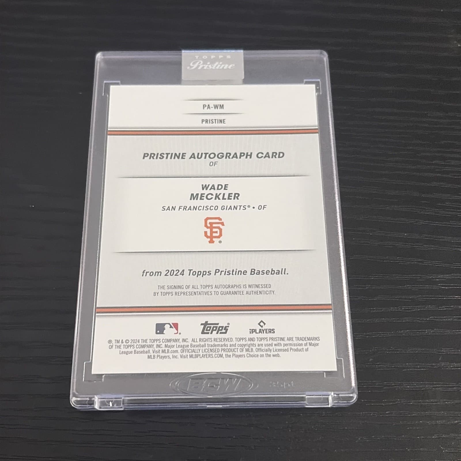 Wade Meckler2024 Topps Pristine - Pristine Autographs #PA-WM Green _Encased/150 - Thumbnail 2