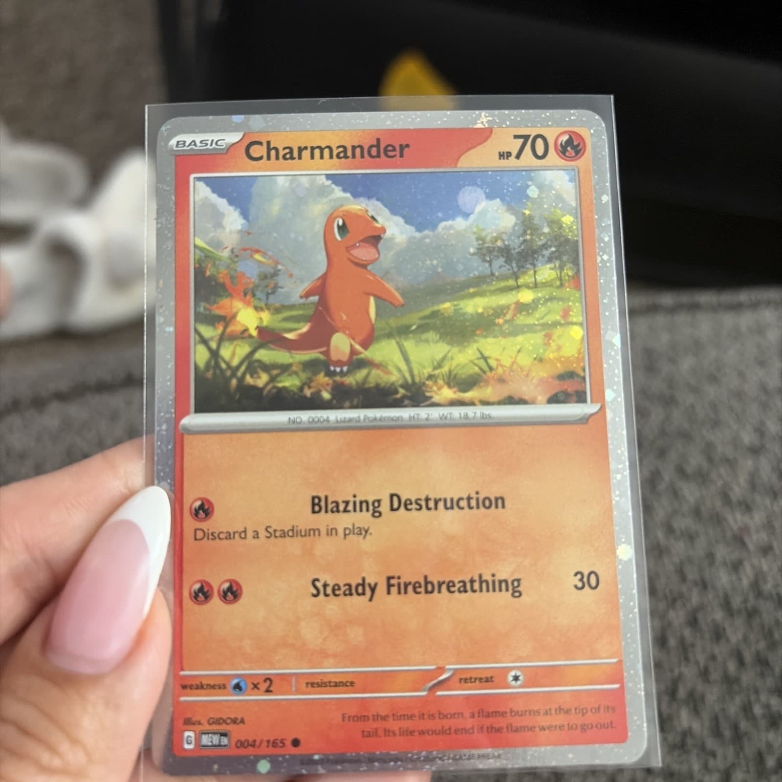 Pokémon TCG Charmander 004/165 COSMOS HOLO Mint-NM - Thumbnail 3