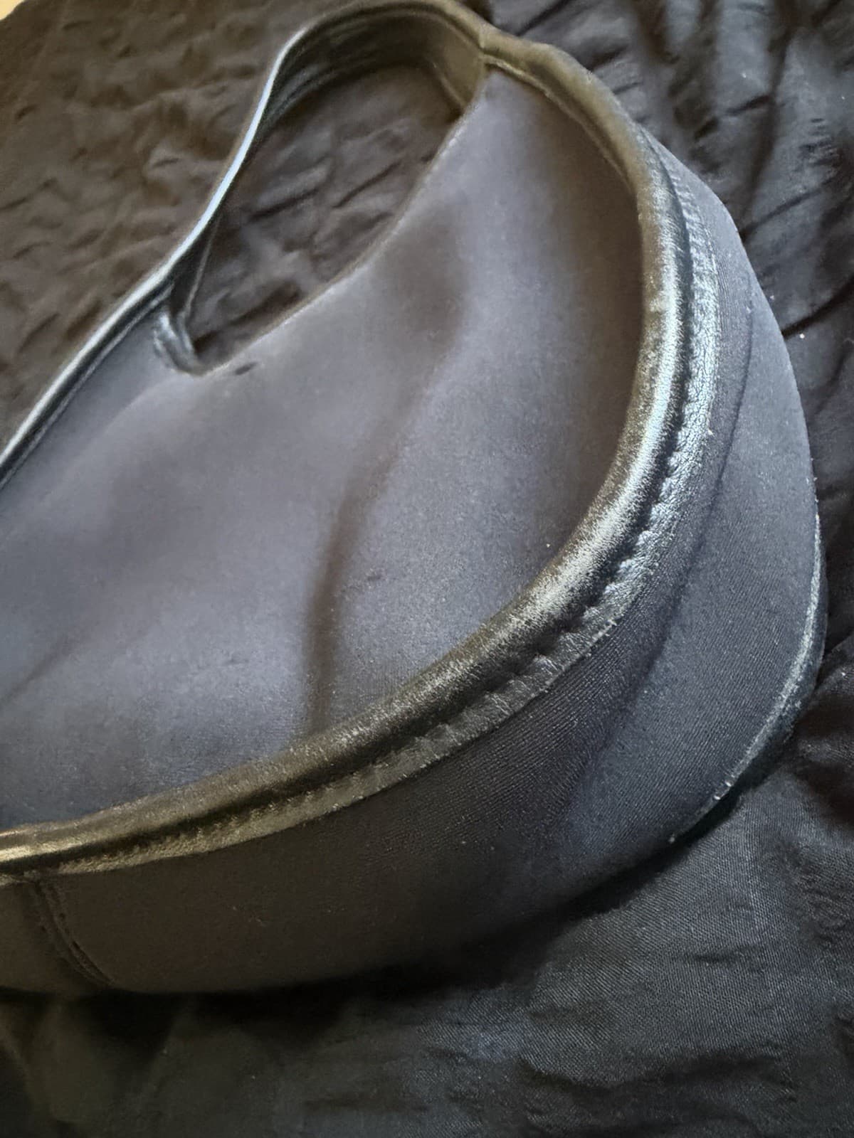 VintageCoach Black Shoulder Bag, Magnetic Closure, Leather Trim, Silver Hardware - Thumbnail 3
