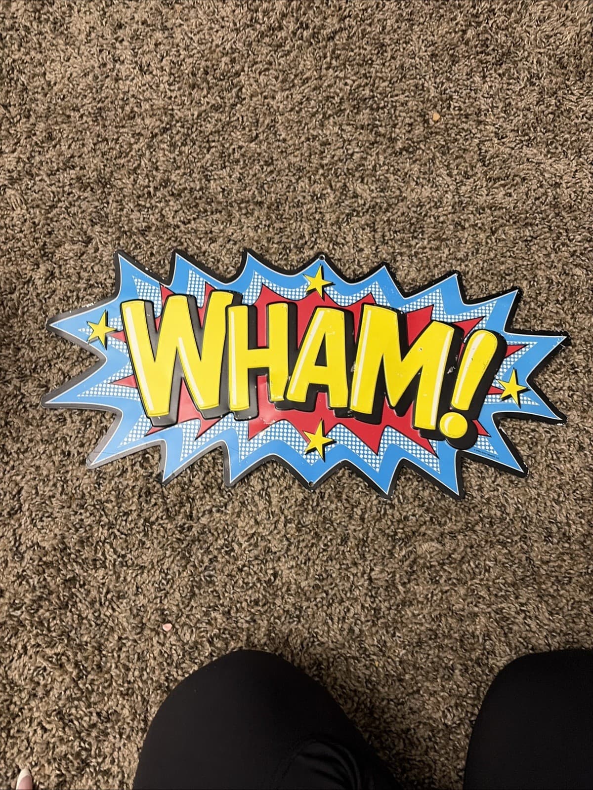 BATMAN BANG EMBOSSED METAL SIGN OPEN ROAD BRANDS RETRO THROWBACK COMIC STYLE!! - Thumbnail 3