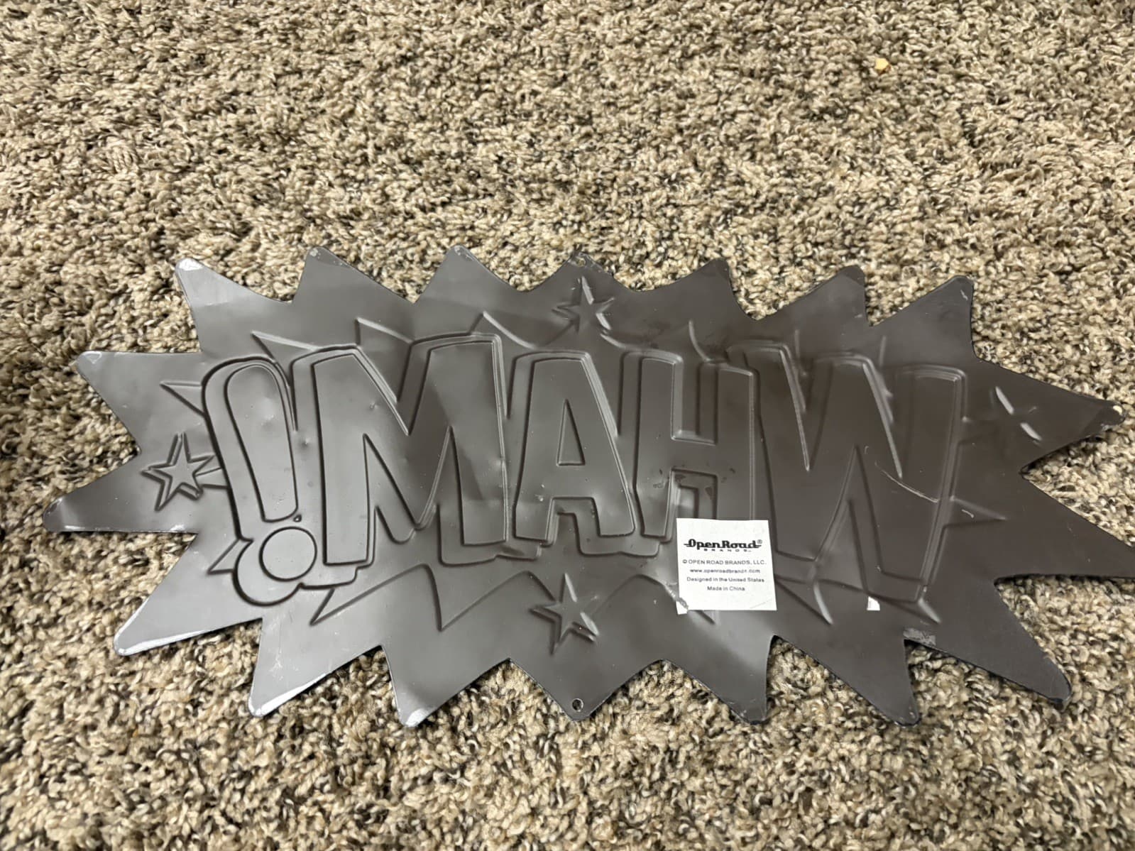 BATMAN BANG EMBOSSED METAL SIGN OPEN ROAD BRANDS RETRO THROWBACK COMIC STYLE!! - Thumbnail 8