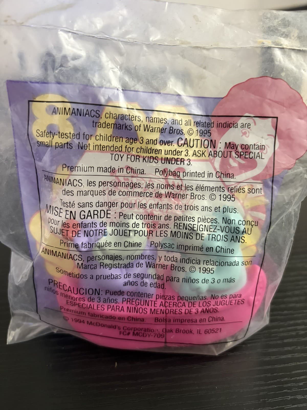 1994 WB Animaniacs McDonald's Happy Meal Toy #8 Hip Hippos NISP 3014 - Thumbnail 3