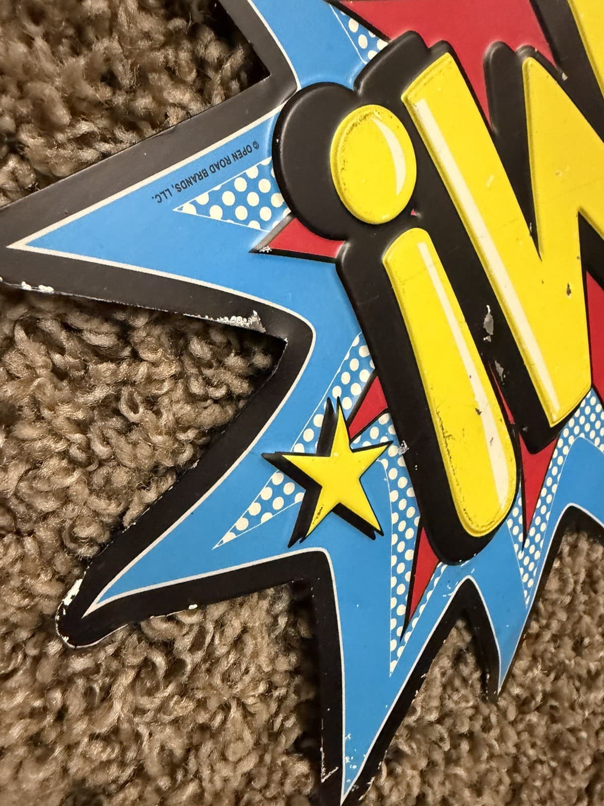 BATMAN BANG EMBOSSED METAL SIGN OPEN ROAD BRANDS RETRO THROWBACK COMIC STYLE!! - Thumbnail 7
