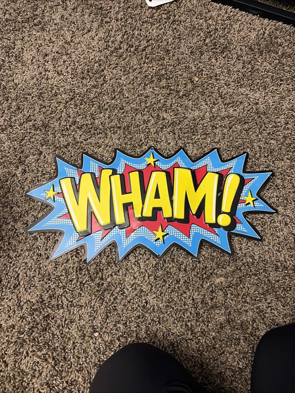 BATMAN BANG EMBOSSED METAL SIGN OPEN ROAD BRANDS RETRO THROWBACK COMIC STYLE!! - Thumbnail 2