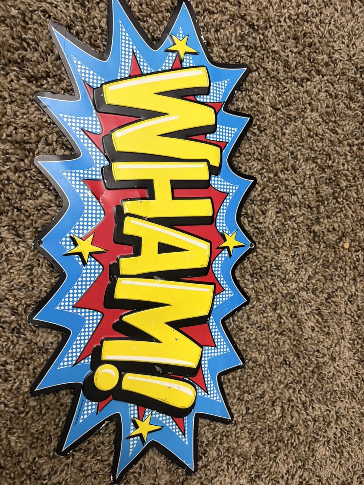 BATMAN BANG EMBOSSED METAL SIGN OPEN ROAD BRANDS RETRO THROWBACK COMIC STYLE!! - Thumbnail 4
