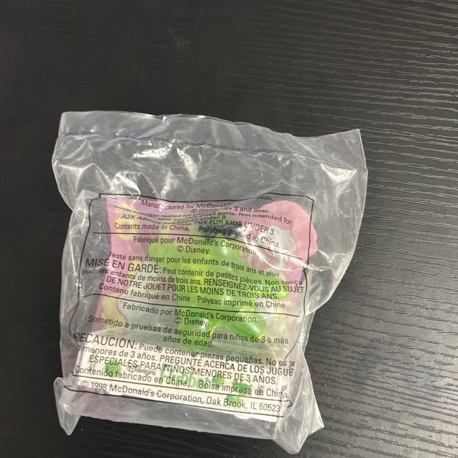 NEW 1998 Disney FLUBBER Mobile Figurine McDonalds Happy Meal Toy #6 Sealed - Thumbnail 2