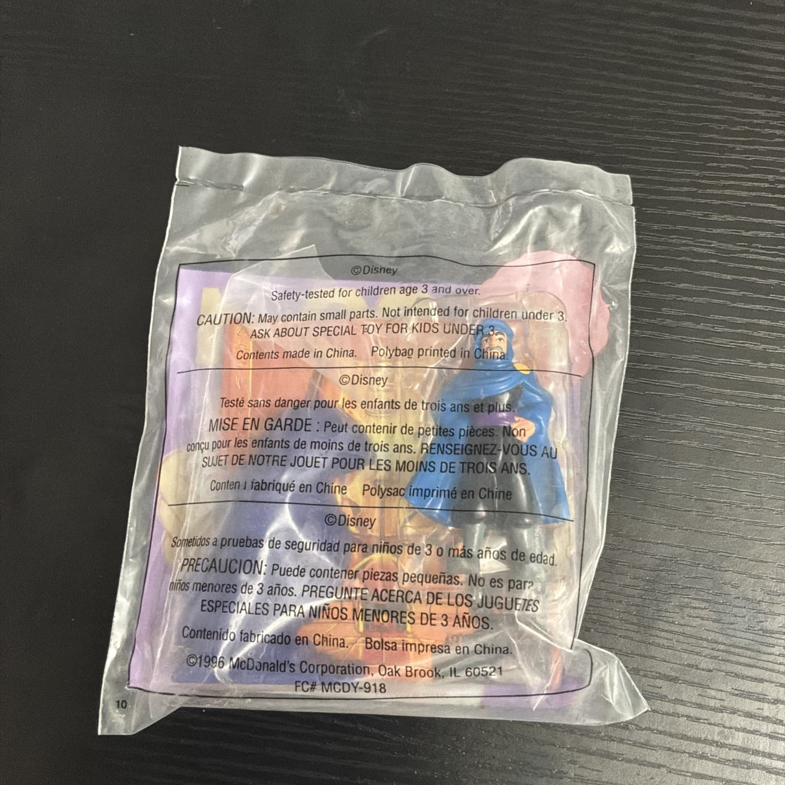 Vintage 1996 Aladdin n the King of Thieves Cassim McDonald's Happy Meal Toy New - Thumbnail 2