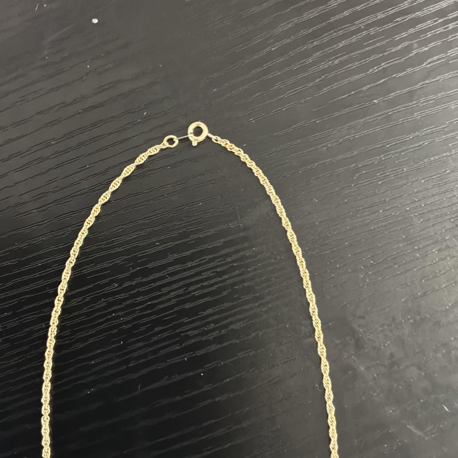 Vintage DISNEY Open MICKEY Logo GOLD Tone w SILVER Mickey Mouse PENDANT Necklace - Thumbnail 4