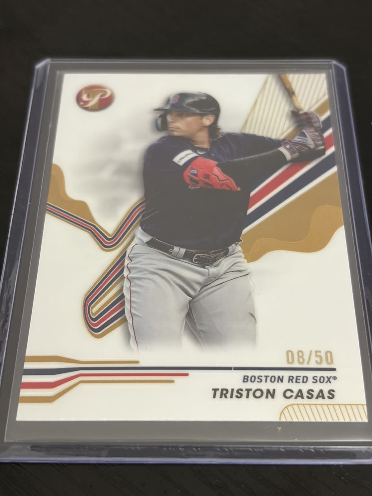 2024 Topps Pristine Gold Refractor 08/50 Triston Casas #31 uk2 - Thumbnail 3