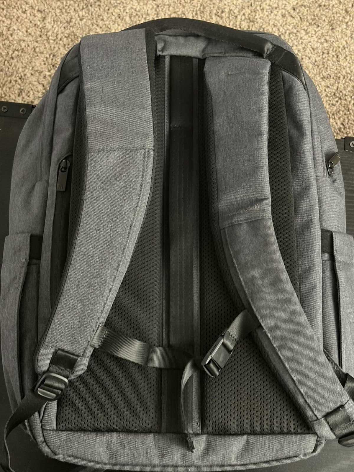 Travis Mathew Duration Backpack Grey Graphite Heather TMB105 - Thumbnail 4