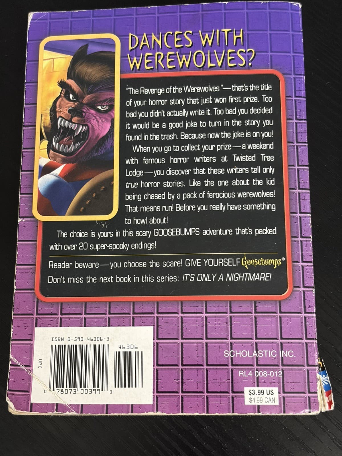 RL Stine Give Yourself Goosebumps #31 Werewolf Of Twisted Tree Lodge Paperback - Thumbnail 5