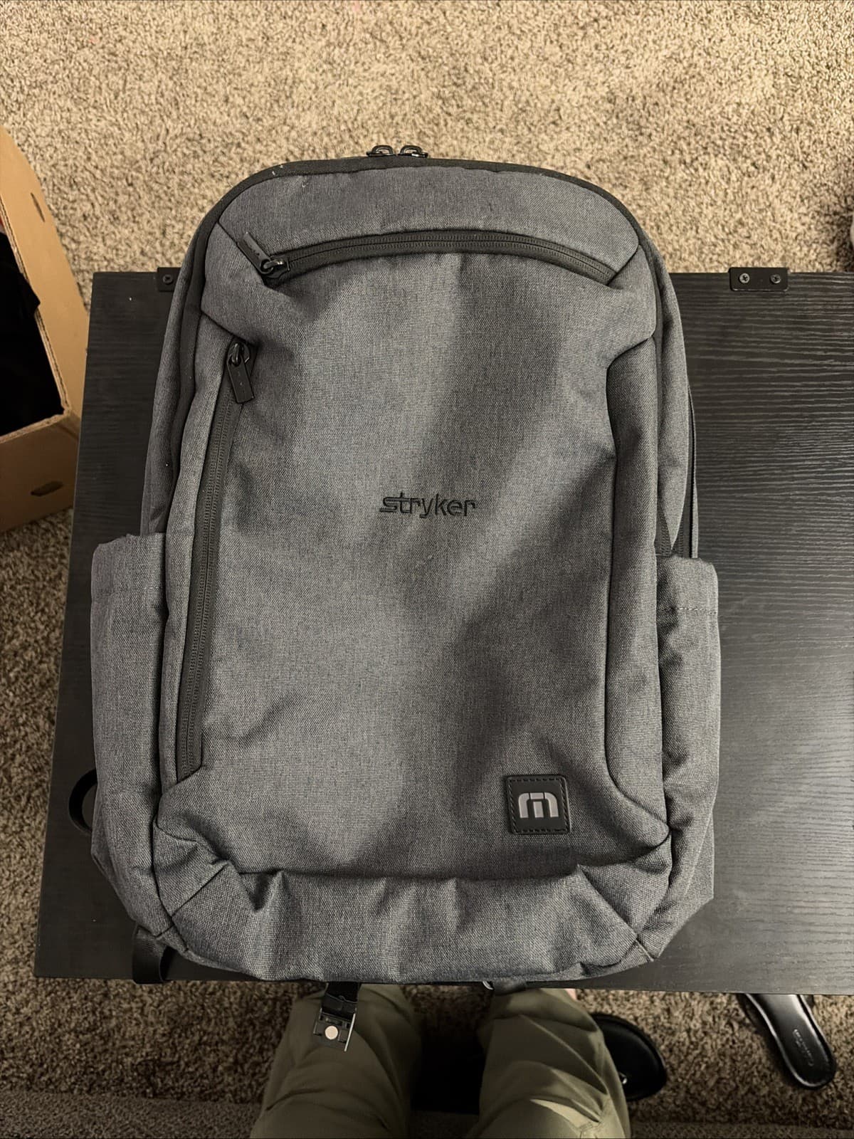 Travis Mathew Duration Backpack Grey Graphite Heather TMB105 - Thumbnail 2